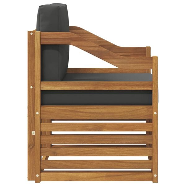 vidaXL Venkovn&iacute; pohovkov&aacute; souprava Masivn&iacute; ak&aacute;ciov&eacute; dřevo a polyester