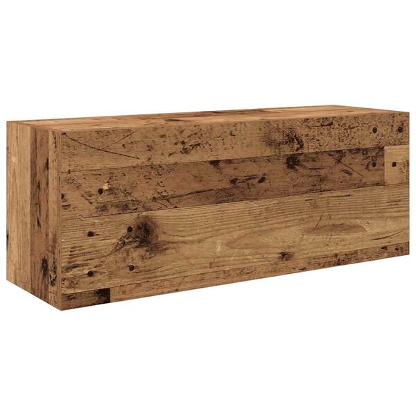 vidaXL Koupelnov&aacute; n&aacute;stěnn&aacute; skř&iacute;ňka old wood 80 x 25 x 30 cm kompozit