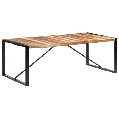vidaXL Jídelní stůl 220 x 100 x 75 cm masivní dřevo sheeshamový vzhled