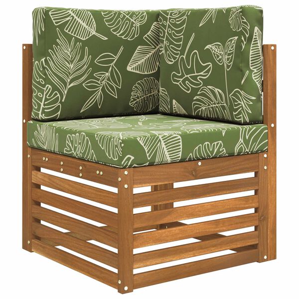 vidaXL Venkovn&iacute; pol&scaron;t&aacute;ř na pohovku 3 pcs Listov&yacute; design Polyester