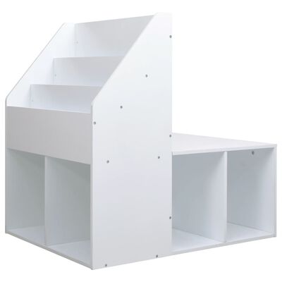 vidaXL Dětská skříňka s lavicí bílá 60 x 78 x 78 cm MDF