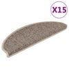 vidaXL Samolep&iacute;c&iacute; n&aacute;&scaron;lapy na schody vzhled sisal 15 ks 65x21x4 cm