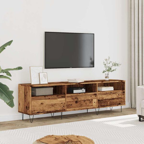 vidaXL TV skř&iacute;ňka old wood 150 x 30 x 44,5 cm kompozitn&iacute; dřevo
