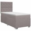 vidaXL Postel boxspring s matrac&iacute; s čelo Taupe 80 x 200 cm Textil