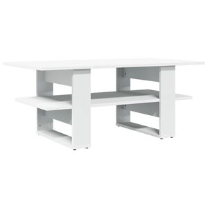 vidaXL Konferenčn&iacute; stolek b&iacute;l&yacute; 102 x 55 x 42 cm kompozitn&iacute; dřevo