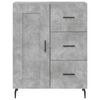 vidaXL Skř&iacute;ň highboard betonově &scaron;ed&aacute; 69,5x34x180 cm kompozitn&iacute; dřevo