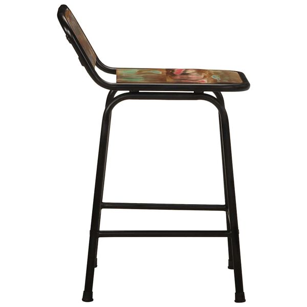 VidaXL Barov&eacute; stoličky 4 ks 46x35,5x70 cm Masivn&iacute; dřevo Rekultivovan&eacute;