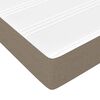 vidaXL Box spring postel s matrac&iacute; taupe 90x190 cm textil