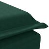 vidaXL Mas&aacute;žn&iacute; leno&scaron;ka s podhlavn&iacute;kem tmavě zelen&aacute; samet