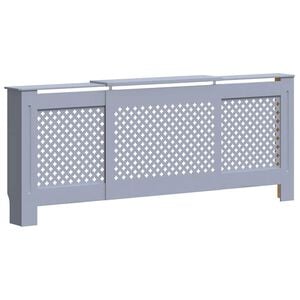 vidaXL Kryt na radi&aacute;tor MDF &scaron;ed&yacute; 205 cm
