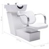 vidaXL Kadeřnick&yacute; myc&iacute; box s křeslem uměl&aacute; kůže