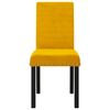 vidaXL J&iacute;deln&iacute; židle 4 ks žlut&eacute; samet