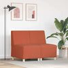 vidaXL Modulov&aacute; sedačka bez opěradel 2 pcs Oranžov&aacute; 55 x 74 x 82 cm