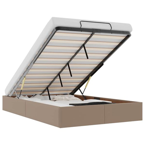 vidaXL Osmanský rám postele bez matrace cappuccino 120x200 cm