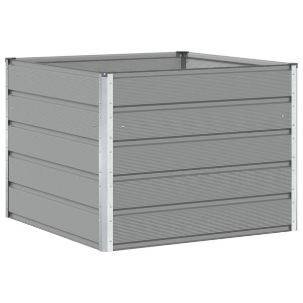 vidaXL Truhl&iacute;k Světle &scaron;ed&aacute; 100 x 100 x 75 cm Ocel