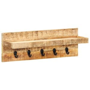 vidaXL N&aacute;stěnn&yacute; vě&scaron;&aacute;k 60 x 15 x 20 cm masivn&iacute; hrub&eacute; mangovn&iacute;kov&eacute; dřevo