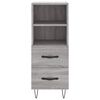 vidaXL Skř&iacute;ň highboard &scaron;ed&aacute; sonoma 34,5 x 34 x 180 cm kompozitn&iacute; dřevo