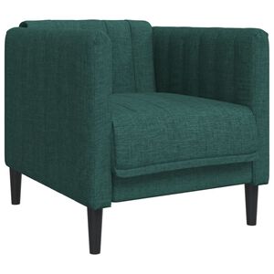 vidaXL Křeslo tmavě zelen&eacute; textil