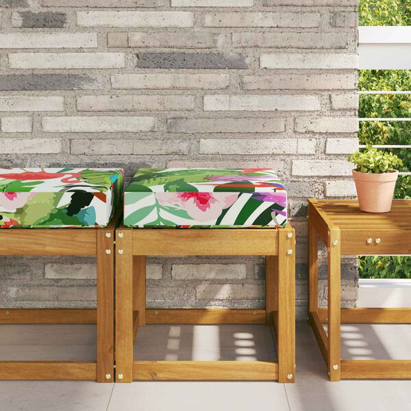 vidaXL Venkovn&iacute; sedac&iacute; pol&scaron;t&aacute;ř pestr&aacute; 40 x 40 x 8 cm 100% polyester