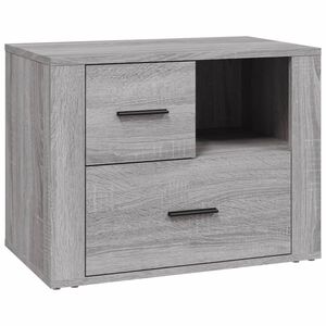 vidaXL Nočn&iacute; stolek &scaron;ed&yacute; sonoma 60x36x45 cm kompozitn&iacute; dřevo