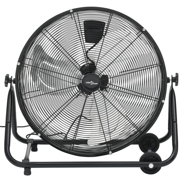 vidaXL Průmyslov&yacute; bubnov&yacute; ventil&aacute;tor 60 cm 172,5 W čern&yacute;