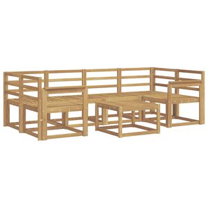 vidaXL Venkovn&iacute; pohovkov&aacute; souprava 7 pcs B&iacute;l&aacute; 59 x 59 x 37 cm