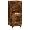 vidaXL Skř&iacute;ň highboard kouřov&yacute; dub 34,5 x 34 x 180 cm kompozitn&iacute; dřevo