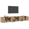 vidaXL N&aacute;stěnn&yacute; TV skř&iacute;ňov&yacute; set 3 pcs Artisanov&yacute; dub 80 x 34,5 x 40 cm