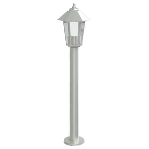 vidaXL Venkovn&iacute; stojac&iacute; lampa stř&iacute;brn&aacute; 80 cm nerezov&aacute; ocel