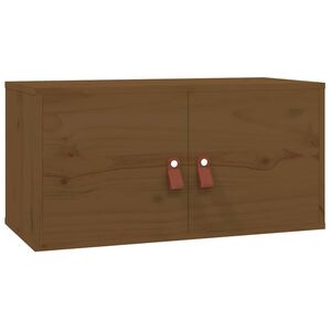 vidaXL N&aacute;stěnn&aacute; skř&iacute;ňka medově hněd&aacute; 60x30x30 cm masivn&iacute; borov&eacute; dřevo