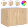 vidaXL N&aacute;stěnn&aacute; TV skř&iacute;ňka s LED osvětlen&iacute;m dub sonoma 60 x 35 x 41 cm