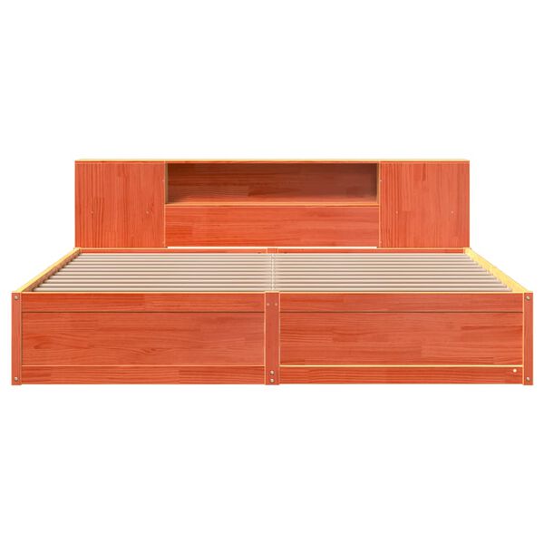 vidaXL Postel bez matrace voskově hněd&aacute; 180 x 200 cm masivn&iacute; borovice