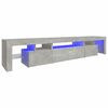 vidaXL TV skř&iacute;ňka s LED osvětlen&iacute;m betonově &scaron;ed&aacute; 215x36,5x40 cm