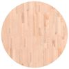 vidaXL Stoln&iacute; deska &Oslash; 80 x 2,5 cm kulat&aacute; masivn&iacute; bukov&eacute; dřevo
