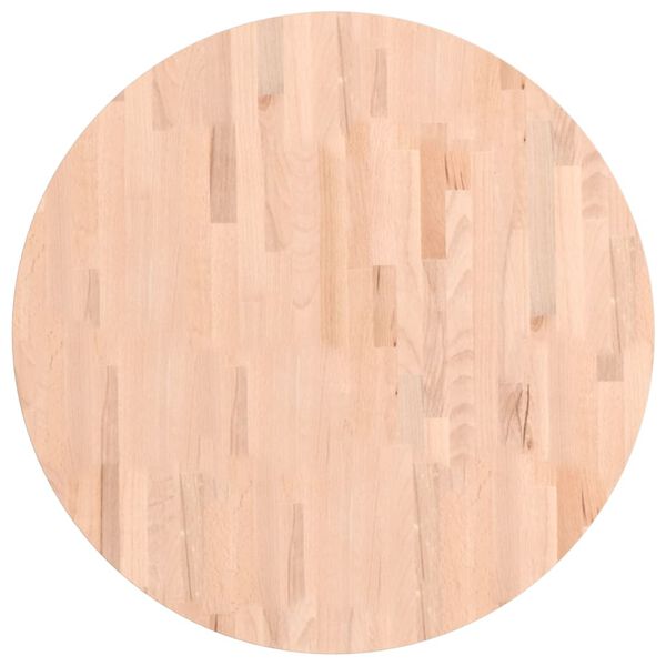 vidaXL Stoln&iacute; deska &Oslash; 80 x 2,5 cm kulat&aacute; masivn&iacute; bukov&eacute; dřevo