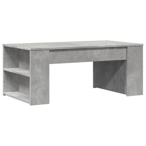 vidaXL Konferenčn&iacute; stolek betonově &scaron;ed&yacute; 102x55x42 cm kompozitn&iacute; dřevo