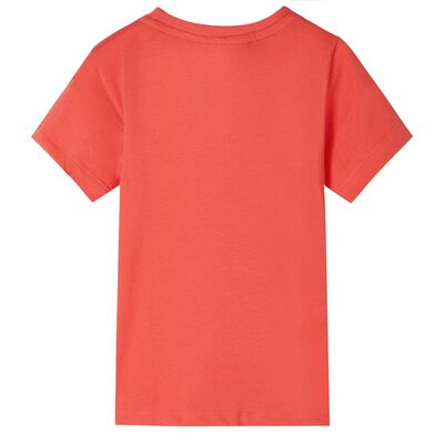 Dětské tričko s krátkým rukávem světle červené 92