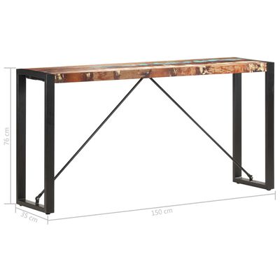 vidaXL Konzolový stolek 150 x 35 x 76 cm masivní recyklované dřevo