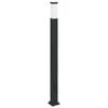 vidaXL Sloupkov&eacute; sv&iacute;tidlo se z&aacute;suvkou 110 cm čern&eacute; IP44