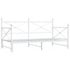 vidaXL Leh&aacute;tko bez matrace 107x203 cm B&iacute;l&aacute; ocel