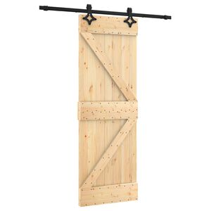 vidaXL Posuvn&eacute; dveře Přirozen&aacute; a čern&aacute; 70 x 210 cm