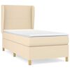 vidaXL Box spring postel s matrac&iacute; kr&eacute;mov&aacute; 80 x 200 cm textil