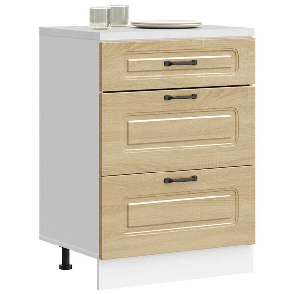 vidaXL Kuchyňsk&aacute; spodn&iacute; skř&iacute;ňka "Kalmar" dub sonoma kompozitn&iacute;