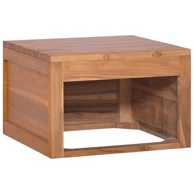 vidaXL Nástěnná koupelnová skříňka 45x45x30 cm masivní teakové dřevo