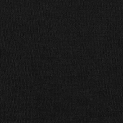 vidaXL Čelo postele s LED černé 203 x 16 x 118/128 cm textil