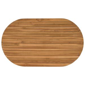 vidaXL Deska stolu 120 x 70 x 3,5 cm Ov&aacute;ln&yacute; Pevn&eacute; teakov&eacute; dřevo