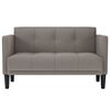 vidaXL Loveseat Sofa taupe 111 cm textil