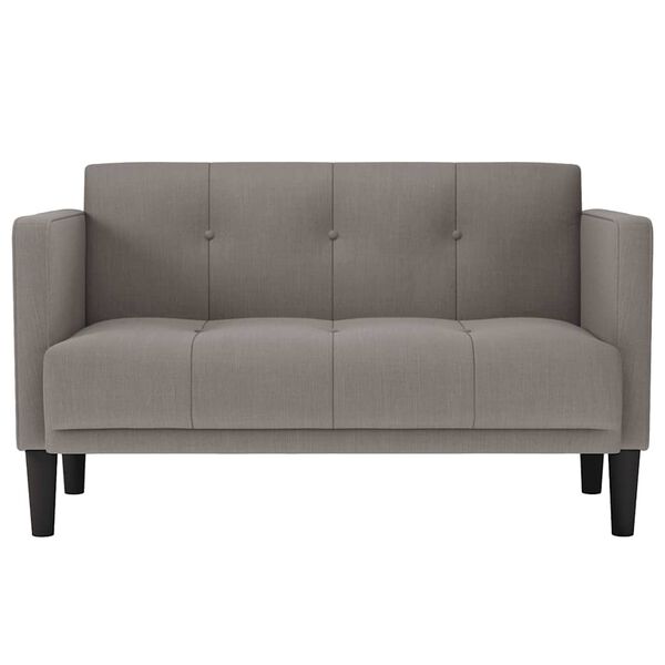 vidaXL Loveseat Sofa taupe 111 cm textil