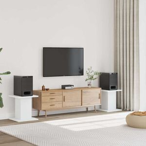 vidaXL Stojany na reproduktory 2 ks b&iacute;l&eacute; 30x30x40 cm kompozitn&iacute; dřevo