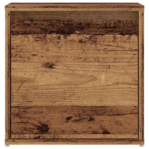 vidaXL Úložný box se zásuvkou starého dřeva 40,5x40x40 cm kompozit